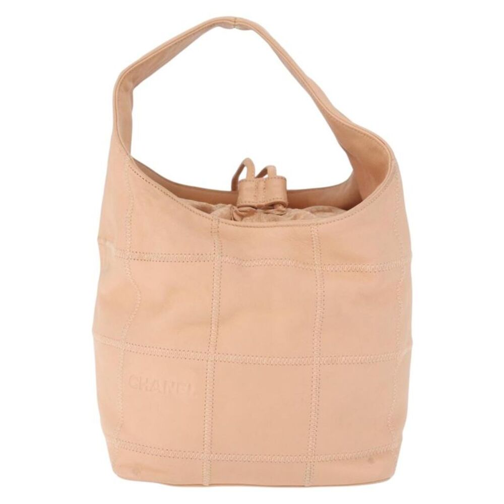 Chanel Square Stitch Tassel Hobo Quilted Leather Pink Leather Shoulder Bag Bag